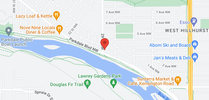map of 2926 Parkdale Boulevard NW